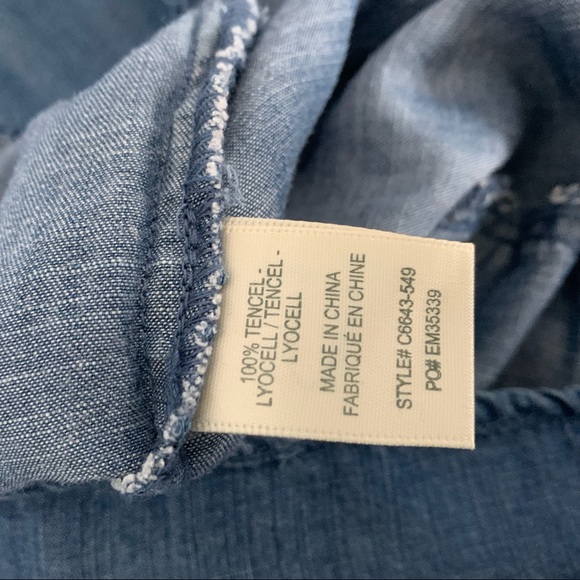 Anthropologie Cloth & Stone Chambray Tunic Dress - Picture 6 of 12